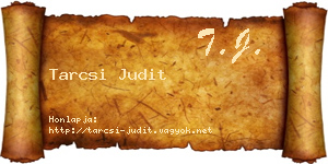 Tarcsi Judit névjegykártya